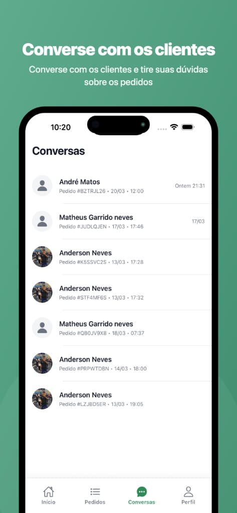 Orçamentos e detalhes